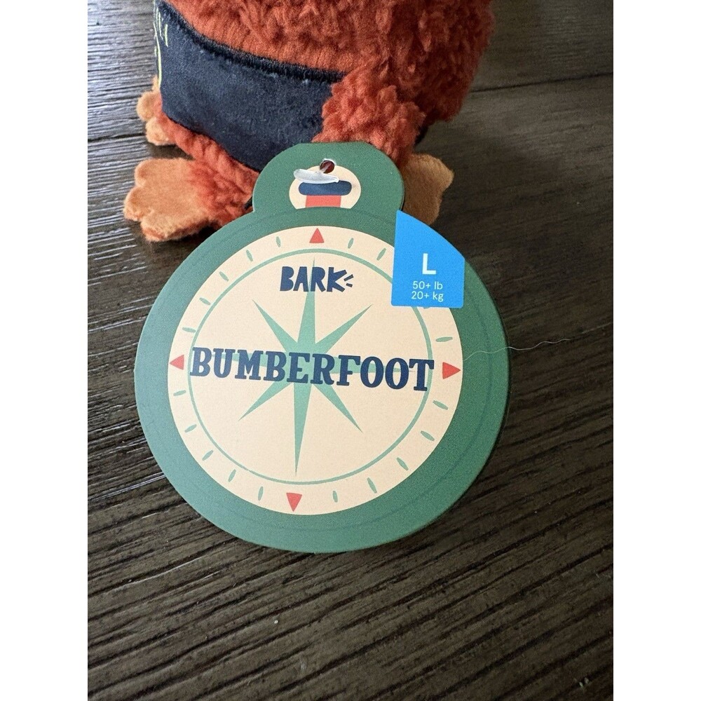 BarkBox Bumberfoot Dog Toy Rip And Reveal Large Dog Toy New With Tags - Picture 4 of 5